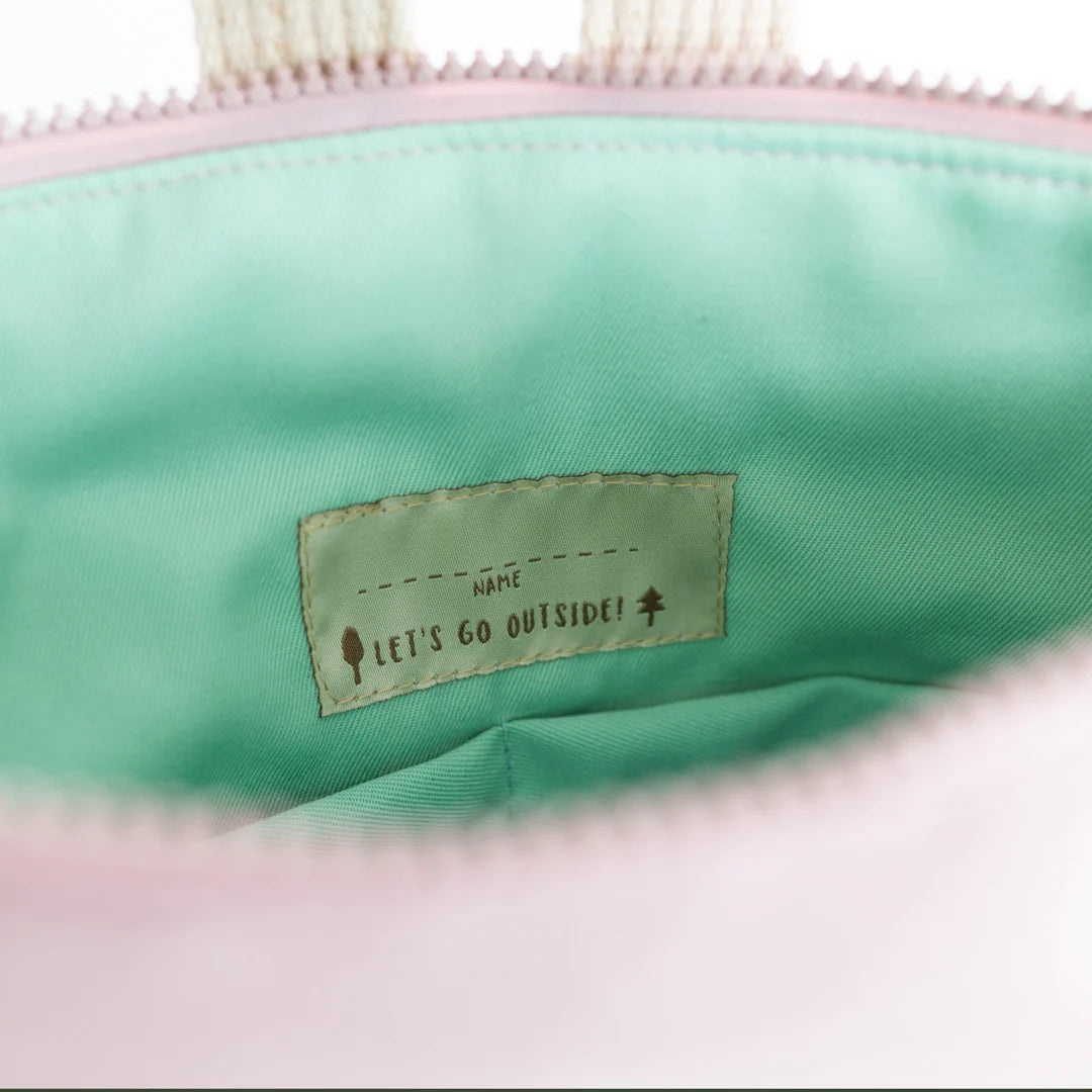 Rugtas kinderen - roze strik