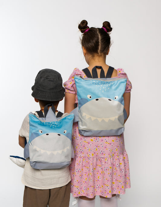 Rugtas kinderen – haai