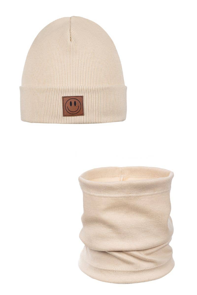 Smile muts & nekwarmer set kinderen